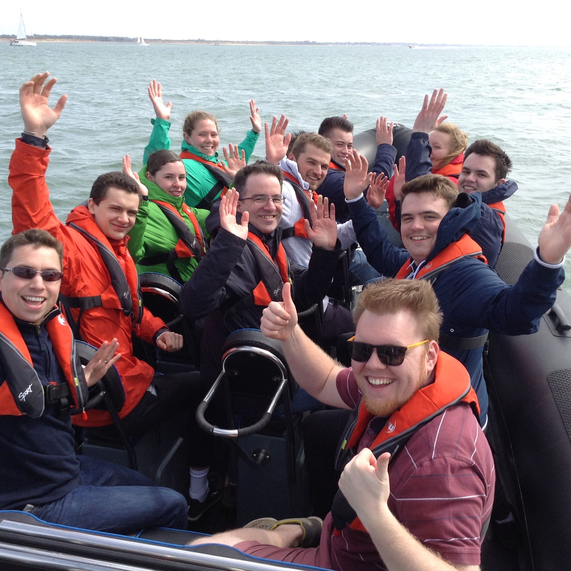 Team Day powerboating